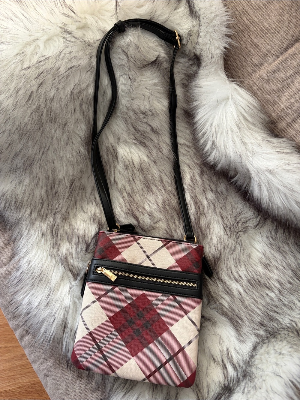 Giani Bernini Small plaid crossbody bag